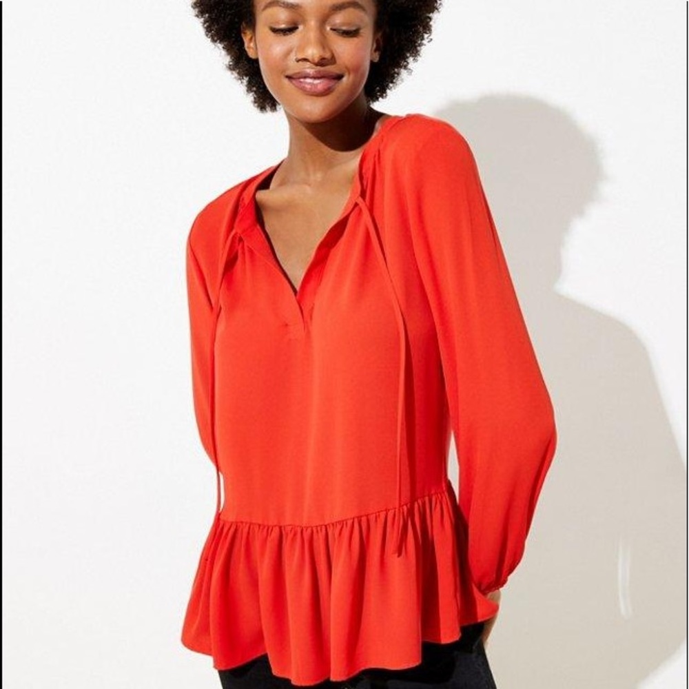 LOFT peplum top! NWT!